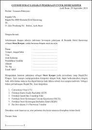 Cara membuat dan contoh surat lamaran kerja terbaru 1. Contoh Surat Lamaran Pekerjaan Untuk Kebersihan Dan Fasilitas Tanpakoma