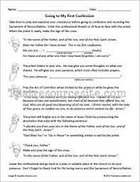 How to do confession for the first time. Going To My First Confession Worksheet Set That Resource Site