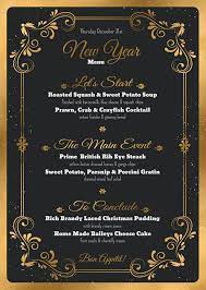 New Year Menu Template V1 35494 Flyers Design Bundles New Year Menu New Years Eve Menu Menu Template