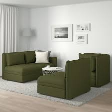 Vallentuna Modular Corner Sofa 3 Seat With Storage Orrsta Olive Green Ikea In 2020 Modular Corner Sofa Vallentuna Simple Living Room