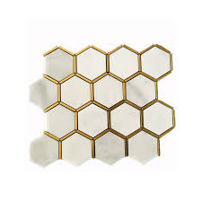 However, natural stone is a complex tile, despite its durability and timeless appearance. Hexagon White Marble Mosaic Tile Bathroom Tile Kitchen Backsplash Natural Stone Gold Inlay Decorative Wall Tiles Buy Stone Tile Backsplash Natural Stone Marble Floor Tile Mosaic Tile Bathroom Wall Tiles Product On Alibaba Com