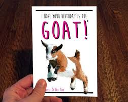Baby Goat Birthday Card Funny Birthday Card I Love Goats Etsy Baby Goats Goats Birthday