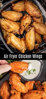 These Crispy Air Fryer Chicken Wings Are Easy To Make And Can Be Served With Your Favorite With Images Air Fryer Chicken Wings Air Fryer Chicken Air Fryer Recipes Chicken