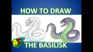 How To Draw The Basilisk - Youtube