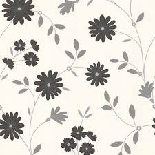Search free black and white wallpapers on zedge and personalize your phone to suit you. Debona Super Fresco Belle Floral Wallpaper Black White Wallpaper From Wallpapershop Co Uk Uk