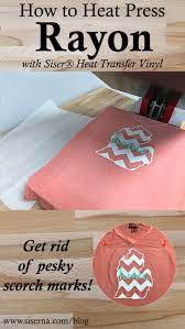 How To Heat Press Rayon With Easyweed Stretch Siser North America Cricut Vinyl Heat Transfer Vinyl Vinyl