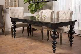 Olivia Modern Turned Leg Dining Table Etsy Dining Table Legs Dining Table Solid Wood Dining Room