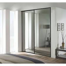 Start by choosing your sliding wardrobe door design from the ranges shown below. 2 X 762mm Classic Mirror Glass Black Framed Sliding Wardrobe Doors 1489mm Wide