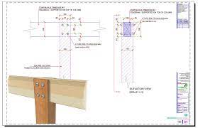 • beam flange should be wider than hss. Continuous Timber Beam Supported On Top Of Timber Column Structuraldetails