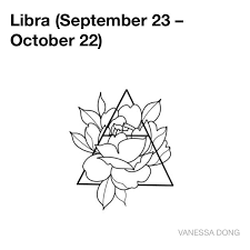 Libra Birth Flower Inspired Tattoo In 2020 Libra Zodiac Tattoos Libra Tattoo Libra Sign Tattoos