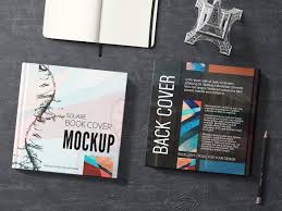 Square Book Mockup Book Cover Mockup Mockup Books