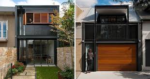 A Bold Black And Wood Exterior Was Given To This Terrace House In Sydney House Exterior Terrace House Building A House