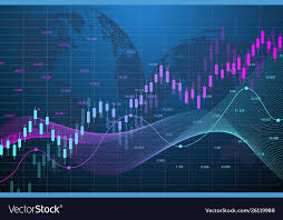 Stock Market Graph Or Forex Trading Chart For