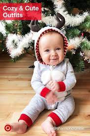 Get Cuddle Worthy Winter Outfit Ideas For Your Baby From Christmas Cozy Bodysuits To Super Cute Dresses Baby Boy Winter Outfits Baby Super Cute Dresses