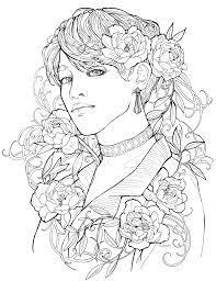 Furthermore, it is good for kids, teens, as well as adults. Park Jimin Lineart Page By Ladyeru 3 Bts Jimin Coloring Pages Bts Drawings Christmas Coloring Pages