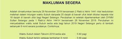 Imsak 05:41 am, subuh 05:51 am, zohor 01:17 pm, asar 04:43 pm, magrib 07:27 pm, isyak 08:42 pm Jais Alhijrah Online