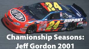 Jeff gordon will win at least 4 more championships. Championship Seasons Jeff Gordon 2001 Youtube