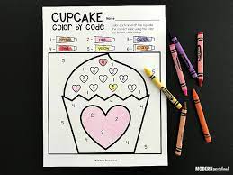 It prints with 4 to a sheet. Valentine S Day Color By Number Printable