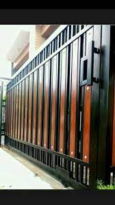 Contoh desain pintu rumah minimalis modern. Pintu Gerbang Minimalis Mebel 539646117