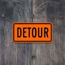 Detour Road Sign Stickers, Traffic Sticker, Road Sign Decoration, Road Work  Signs, Traffic Sign - Etsy