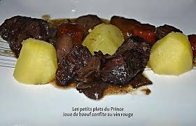 Joue De Boeuf Confite Au Vin Rouge Et Cepes Recette Joue De Boeuf Confite Joue De Boeuf Joue De Boeuf Recette