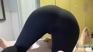Ebony Pants Dry Humping Butt Grinding till he Cum through Leggings  4kPorn.XXX