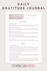 If you repeat this process every day, you will strengthen positive associations in your brain, and begin to live a happier and healthier life. Daily Gratitude Journal Mindfulness Boss Life Minimalist Downloadable Template Printable Digital Gratitude Journal Prompts Gratitude Journal Daily Gratitude