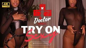 Sofi vega does a sexy uncensored try on haul leather clothes Marie Mur