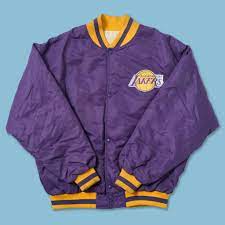 Men's pro standard black los angeles lakers chenille jogger pants reg. Vintage Deadstock Spalding Los Angeles Lakers Bomber Jacket Xlarge Double Double Vintage