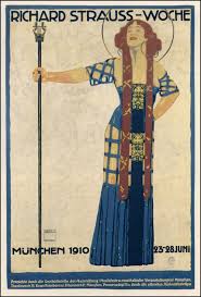 Richard Strauss Woche Designed By Ludwig Hohlwein 1910 Vintage Poster Art Hohlwein Art Nouveau Poster