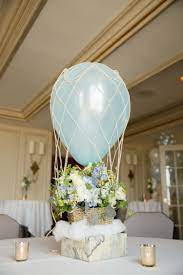 Up Up And Away Baby Shower Party Theme The Bash Hot Air Balloon Baby Shower Hot Air Balloon Baby Shower Theme Baby Shower Party Themes