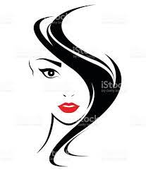Women Hair Style Icon Logo Women Face On White Background Royalty Free Stock Vector Art Woman Face Hair Logo Womens Hairstyles