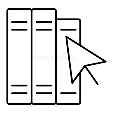 Silhouette With Black Outline Books With Cursor Arrow Isolated On White Background Internet Knowledge Flat Icon Vector Stock Vector Illustration Of Isolatedonwhite Lesson 113706462 Arrow and red arrow, curved arrow, arrow icon, arrow vector, down arrow, arrow drawing, arrow symbol, arrow up, black arrow, arrow sign, arrow 3d, cartoon arrow, tribal arrow. silhouette with black outline books