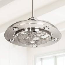 Possini Euro Segue 24 Wide Brushed Nickel Led Ceiling Fan 53y62 Lamps Plus Led Ceiling Fan Ceiling Fan With Light Modern Ceiling Fan