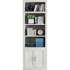 32 Inch Modern White Bookcase With Doors Catalina White Bookcase White Bookshelves Bookcase