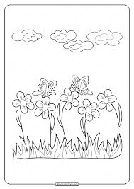 And the blue is the. Printable Flower With Butterfly Coloring Pages
