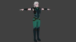 Andrew Wilkins Character Model Rayla Two notable warriors of the dragon prince are soren & rayla. andrew wilkins character model rayla