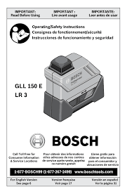 1 unit x lr1 bosch rotation laser light receiver 2 pcs x 1.5 v lr03 battery aaa. Bosch Gll 150 Eck User Guide Manualzz