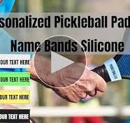2 PCS Personalized Pickleball Paddle Name Bands Silicone ...