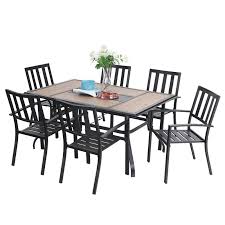 Otero eucalyptus wood outdoor dining table with 4 dining chairs, set of 5 by bolton furniture, inc. 9 Best Patio Dining Sets To Buy In 2021 Outdoor Patio Dining Sets