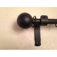 Black wrought iron curtain rods. Wrought Iron Curtain Pole Set 20mm In Smithy Matt Black