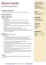 There are lots of job and career opportunities right here in the garden area, so. Gardener Resume Samples Qwikresume