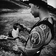 Paosanchez Me Reviewing Some Footage While Shooting The Music Video For Joel Coming Out Soon Polynesian Tattoo Hawaiian Tattoo Star Wars Tattoo