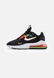 Remove the laces and apply a small amount of the mild cleaning solution. Nike Sportswear Air Max 270 React Unisex Sneaker Low Black White Green Strike Flash Crimson Blue Fury Schwarz Zalando De