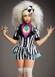 Women's clothing online | buy women's clothes online. Womens Cute Striped Beetlejuice Style Costume