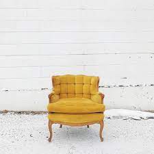 yellow velvet vintage chair reupholster chair dining vintage chairs antique dining chairs