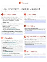 Housewarming Party Timeline Checklist My Move Housewarming Party House Warming Party Timeline