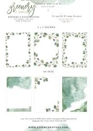 Greenery And Gold Wedding Invitation Graphics Eucalyptus Branch Leaves Clipart For Invitations Logo Stationery Welcome Signs Casamento