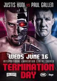 On christmas island the start time is 4 pm cxt. Gallen Vs Huni Termination Day Boxing Event Tapology