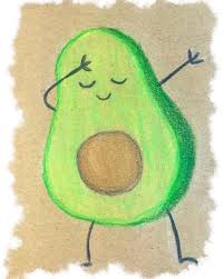 Dessin A Dessiner Facilement Avocat Dessine Au Crayon En Couleur Avec Noyau Marron Fruit Vert Dessin T Art Drawings Simple Doodle Images Painting Art Projects